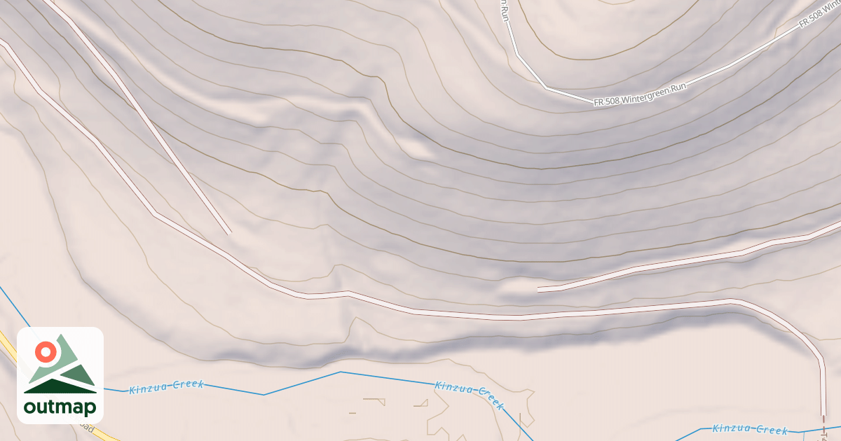 Map of KINZUA CREEK