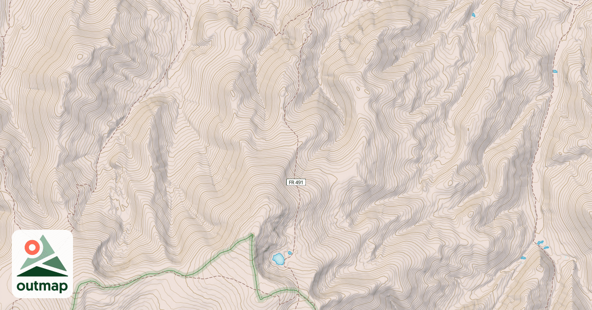 Map of Baldy Lake