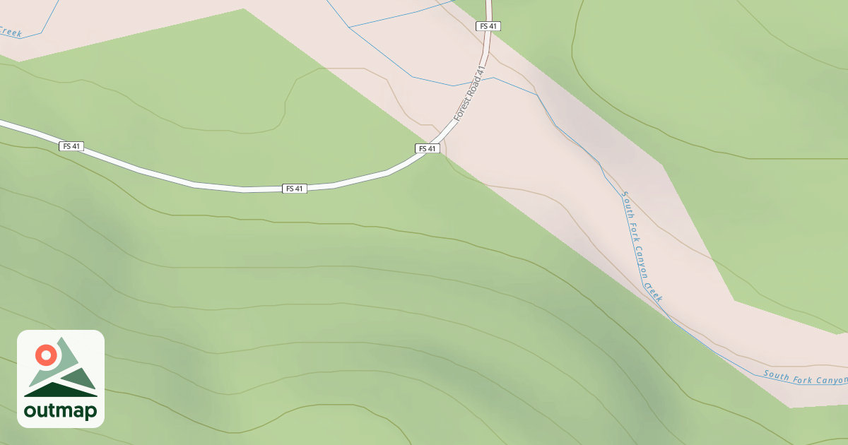 Map of CANYON CR EAST CG