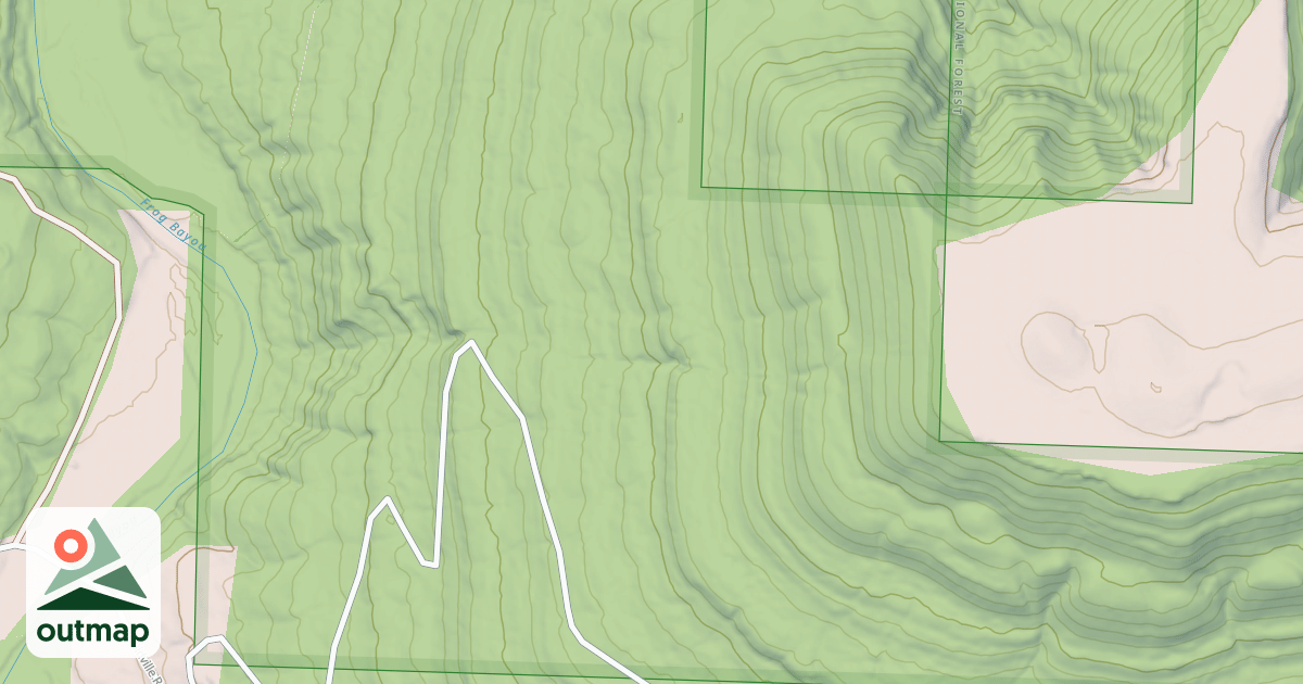 Map of USFS Motor Vehicle Use Map Roads {9473BE36-DEBE-4325-B48F-9375F637D193}