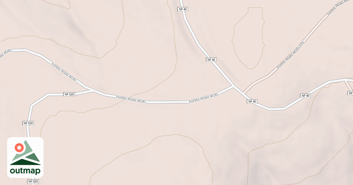Map of MISERY-DIAMOND PEAK ROAD