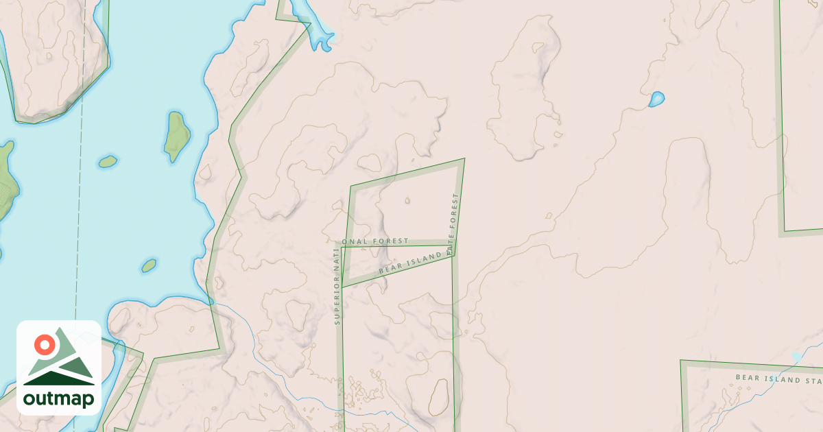 Map of Kawishiwi Triangle Black Spruc