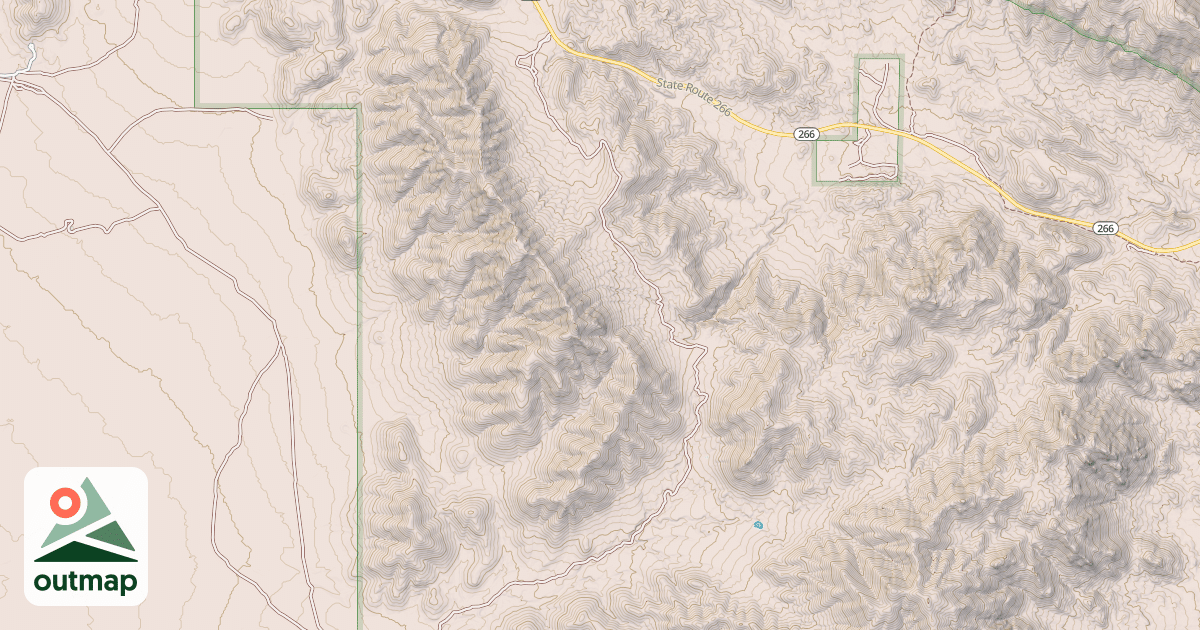 Map of MIDDLE STOCKTON PASS