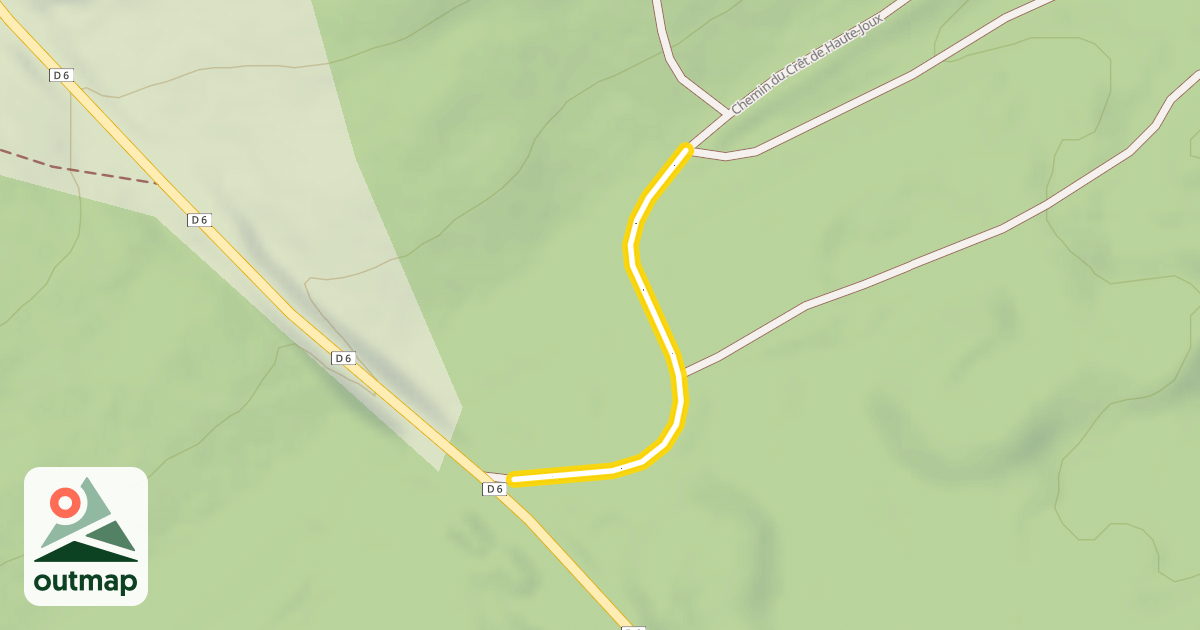 Map of Chemin du Crêt de Haute-Joux