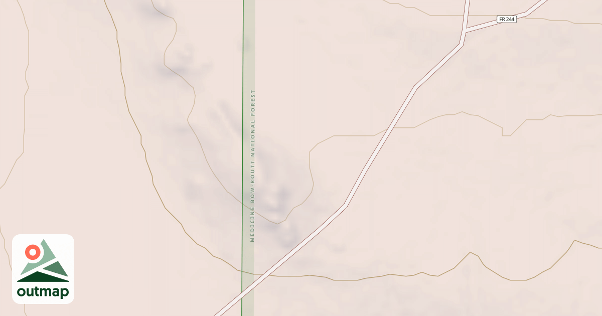 Map of BDY FENCE SPUR 1E