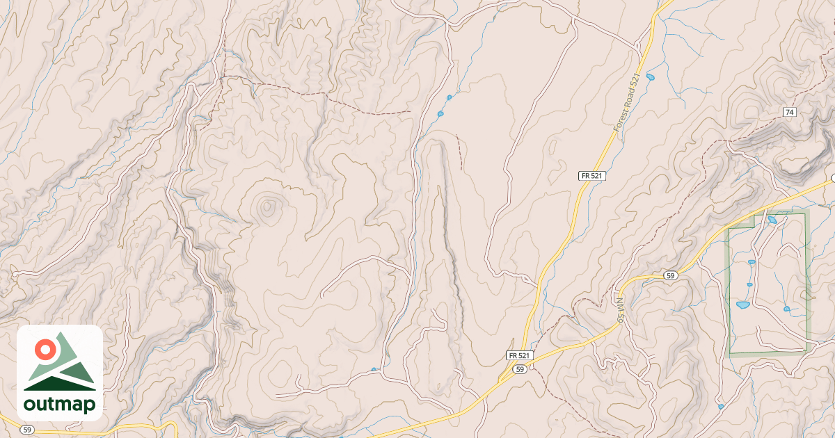 Map of COLD SPRINGS CANYON