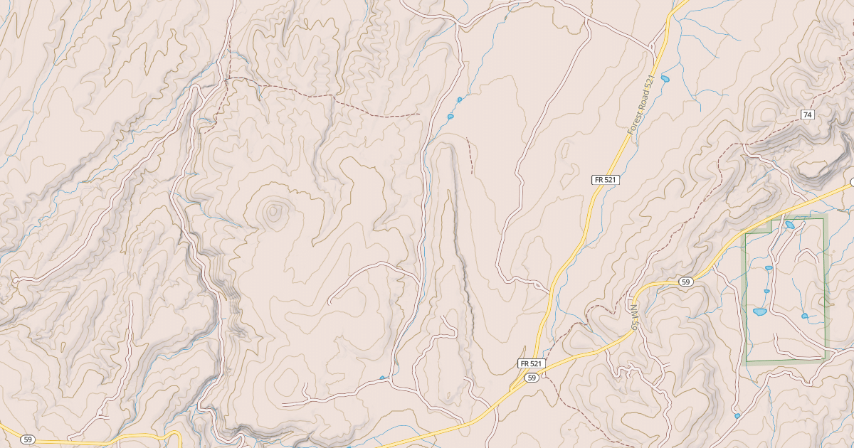 Map preview of COLD SPRINGS CANYON