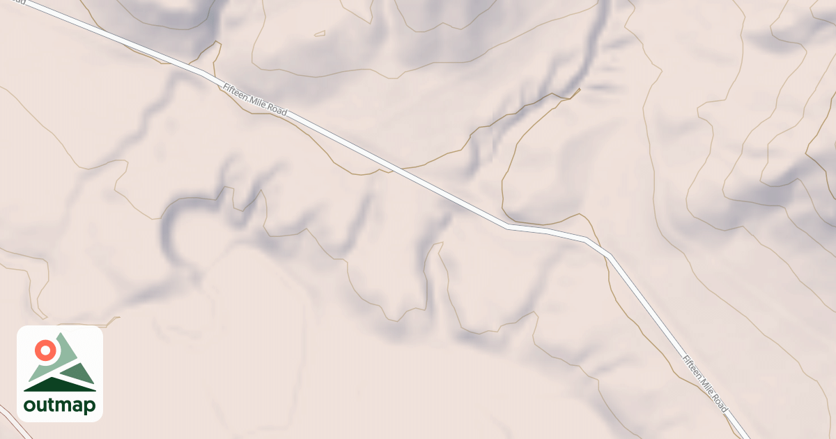 Map of FIFTEEN MILE
