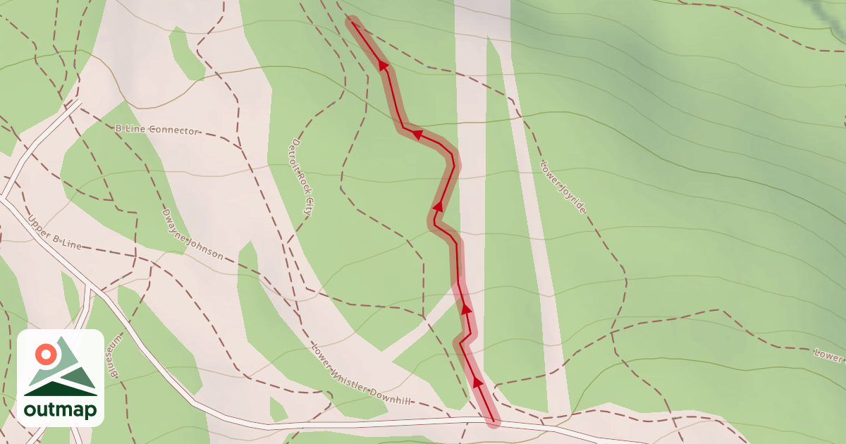 Map of Canadian Open DH
