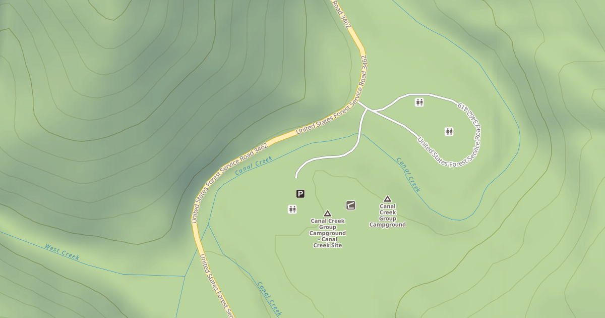 Map preview of USFS Motor Vehicle Use Map Roads {0AC27040-6229-47A8-AADB-814B0369566C}