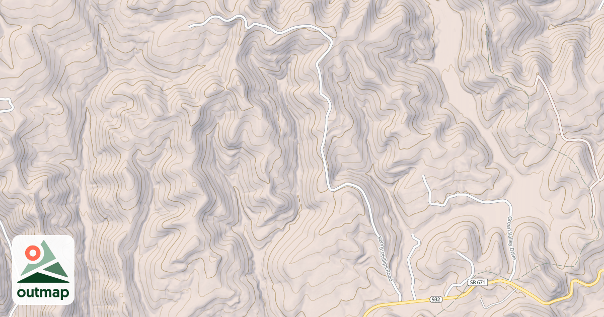 Map of POOR FORK