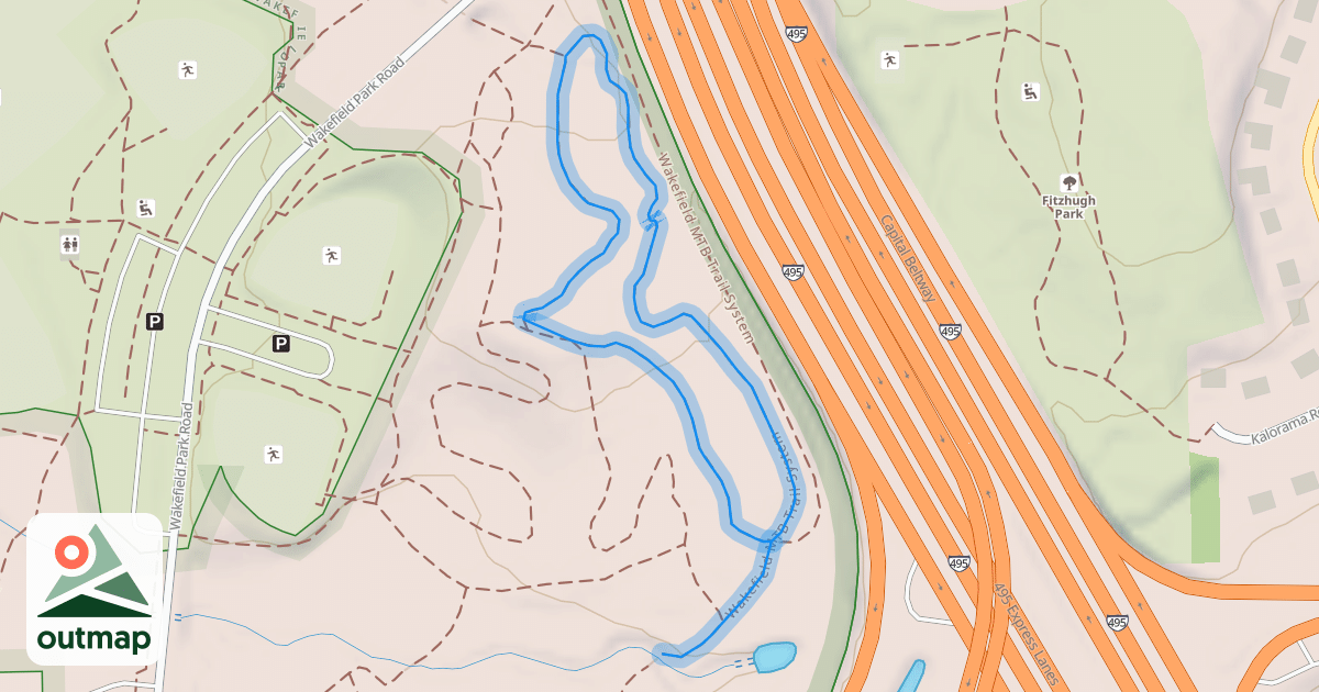 Map of Wakefield MTB Trail System