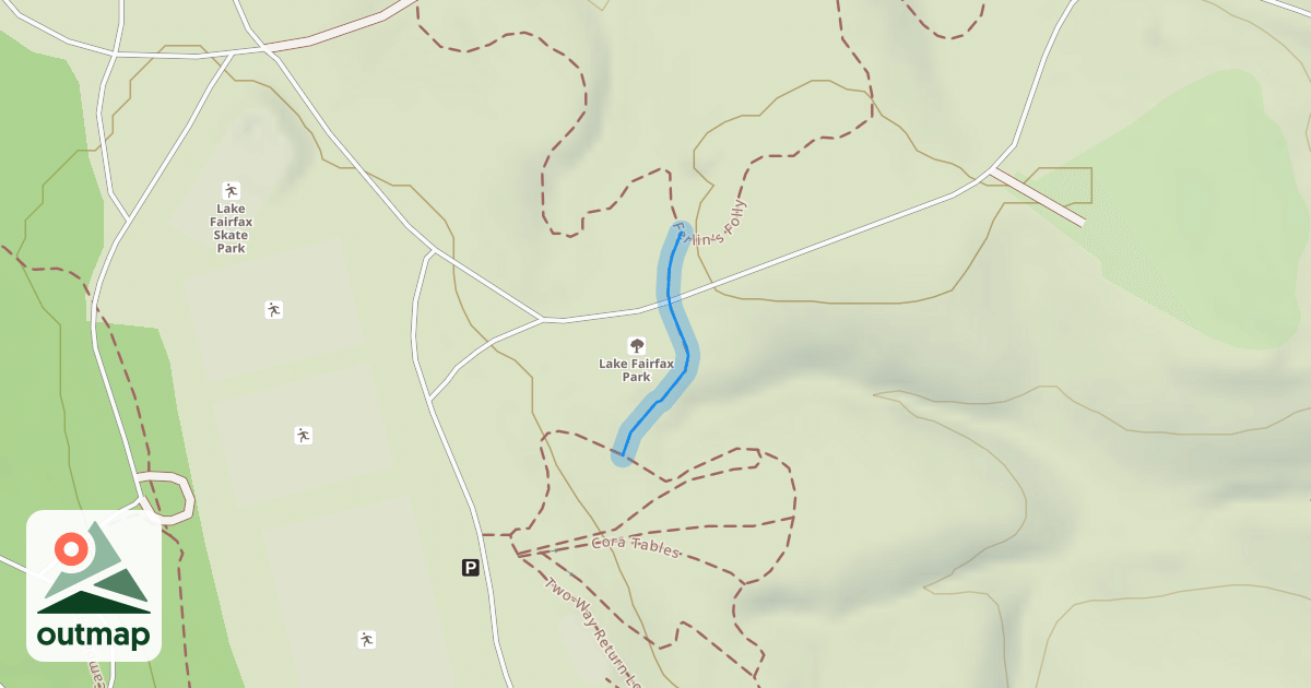 Map of Pump Track Trail