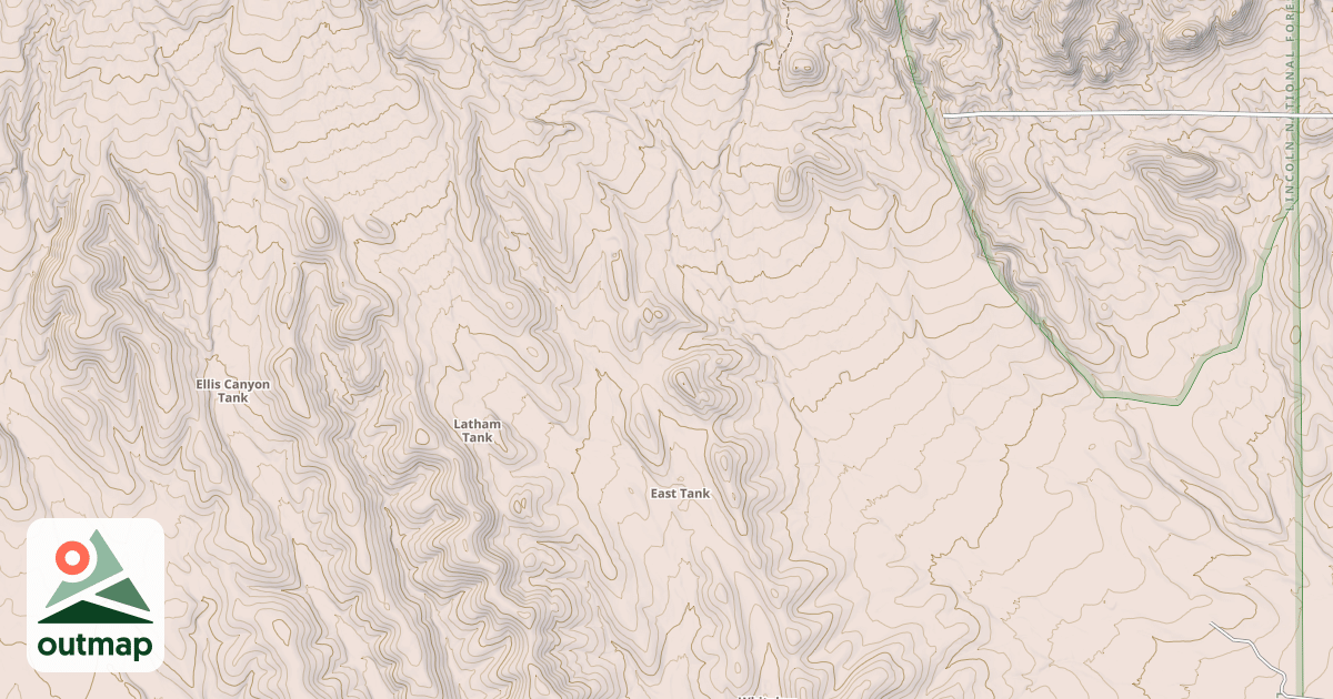 Map of SALAZAR CANYON