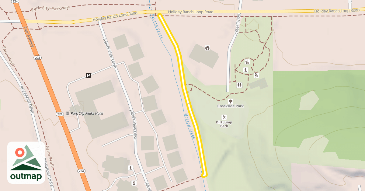 Map of McLeod Creek Trail