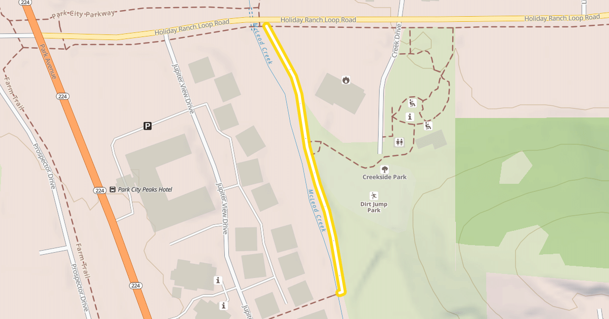 Map preview of McLeod Creek Trail