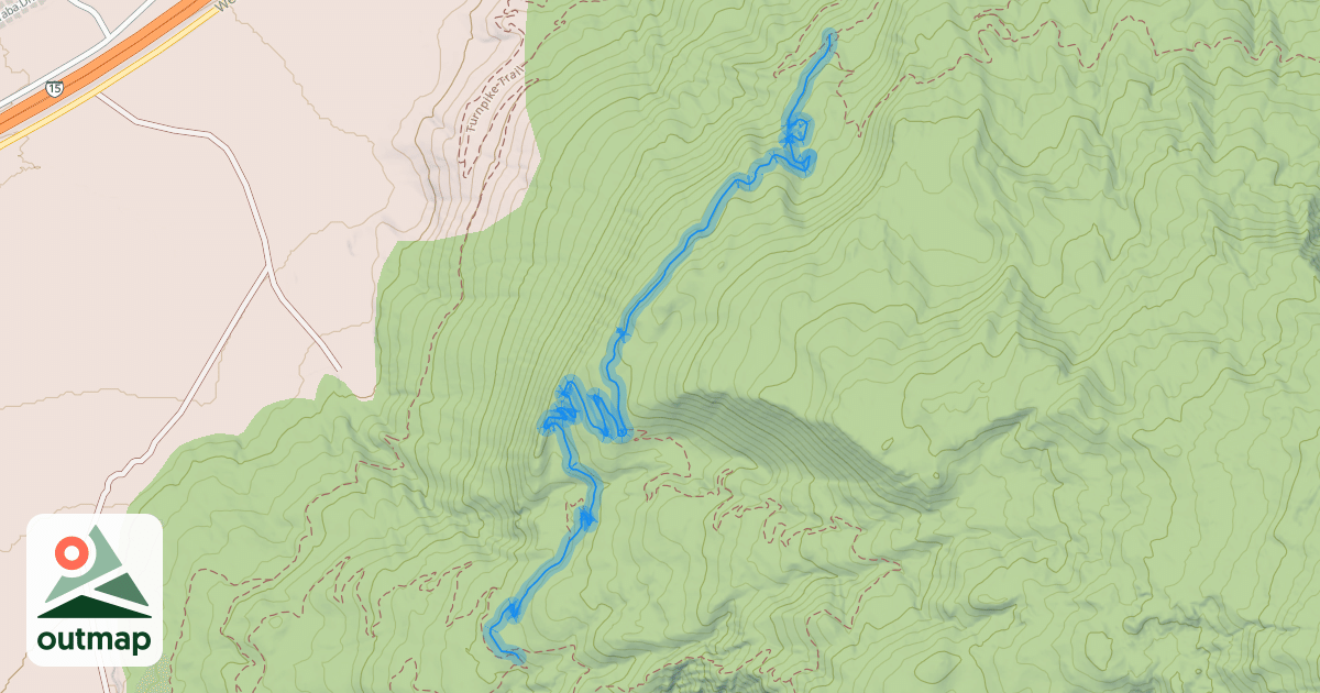 Map of Lava Link Trail