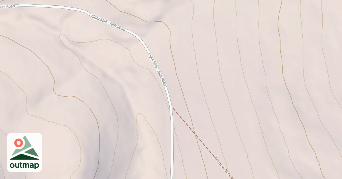 Map of Meadow Creek Ridge