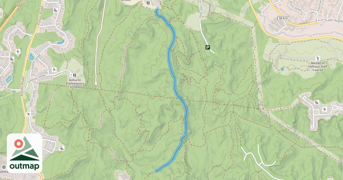 Map of Heartbreak Ridge