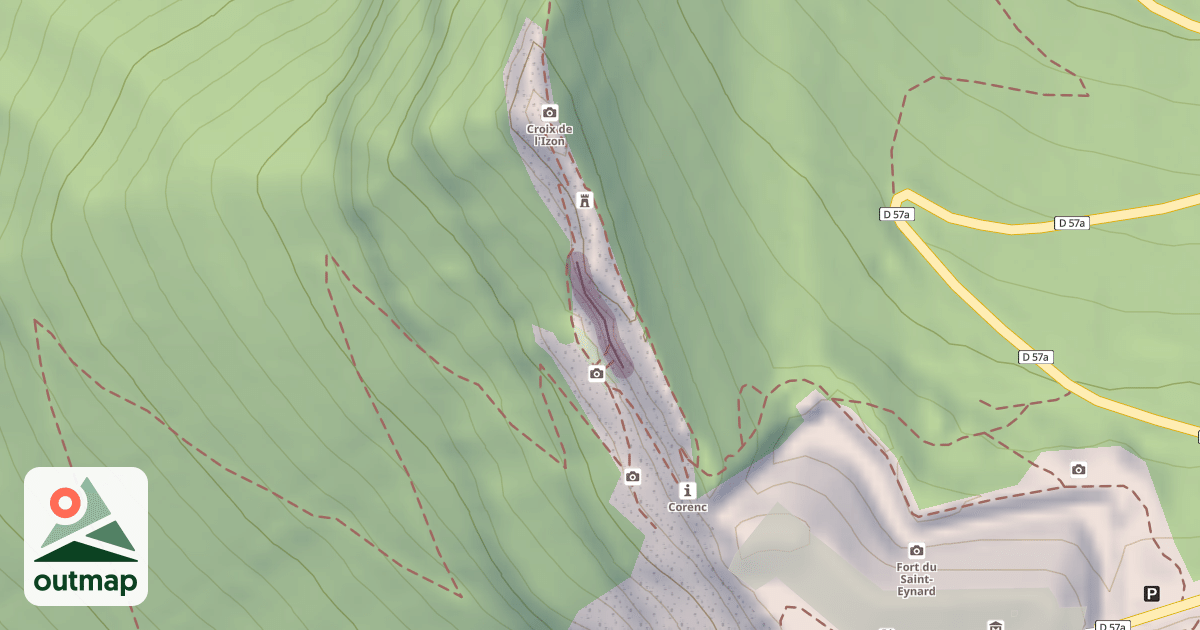 Map of Rocher du Bret