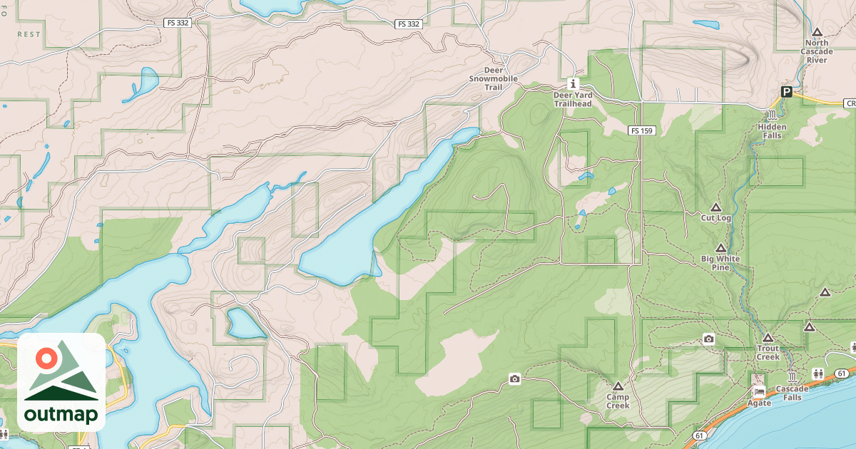 Map of DEER SNOWMOBILE SPUR H