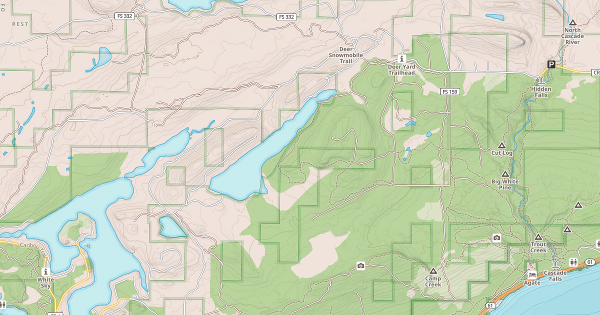 Map preview of DEER SNOWMOBILE SPUR H