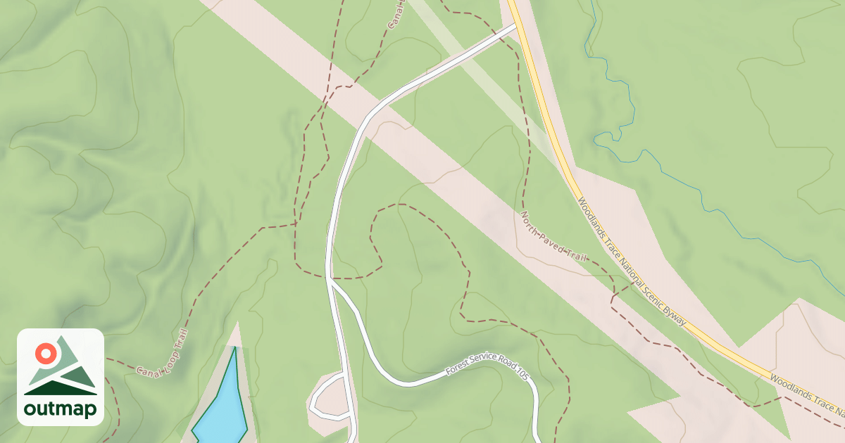 Map of TWIN LAKES NORTH