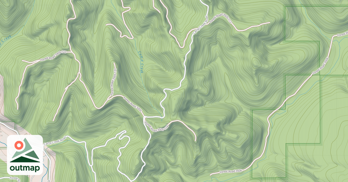 Map of CAMP CREEK