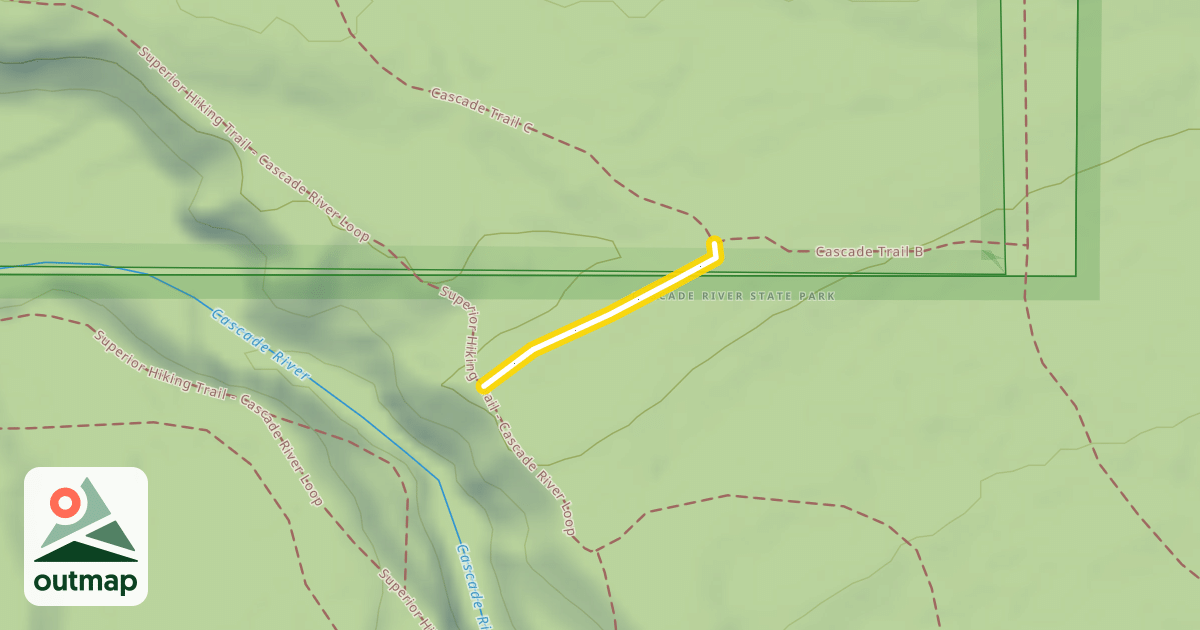 Map of Cascade Trail A