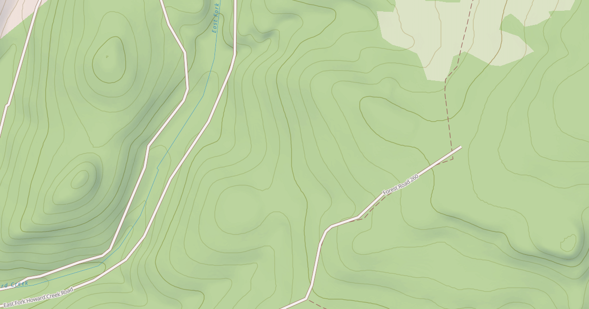 Map preview of USFS National Forest System Roads {2FC78480-E8D3-449E-A738-B75B12B64A48}