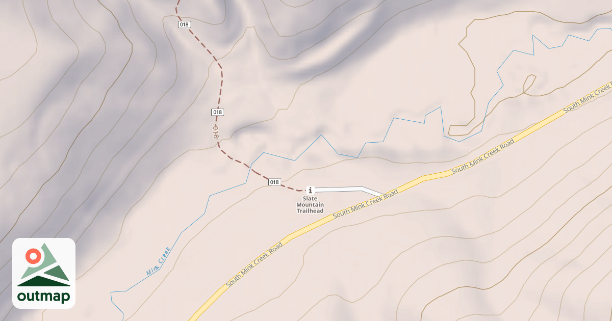Map of SLATE MTN. T.H.