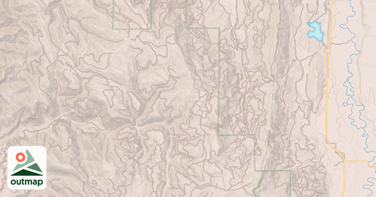 Map of BLUE BUNCH RIDGE