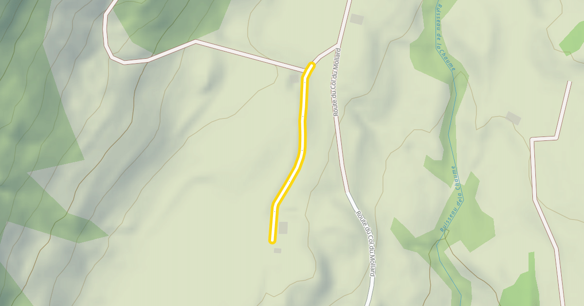 Map preview of Chemin du Mollard