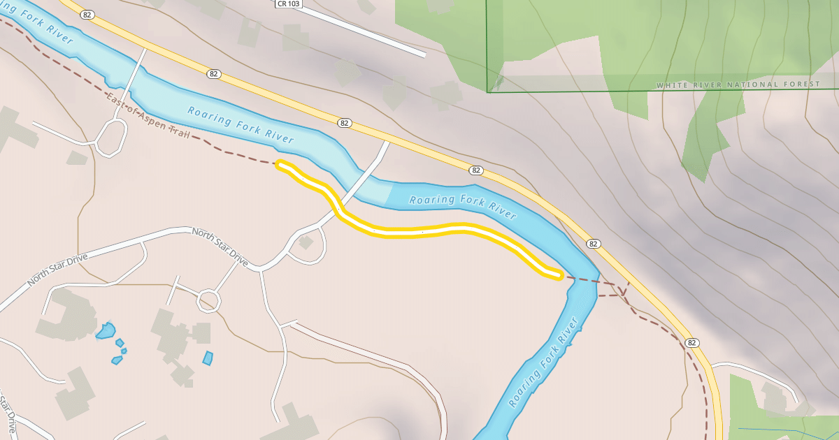 Map preview of East of Aspen Trail