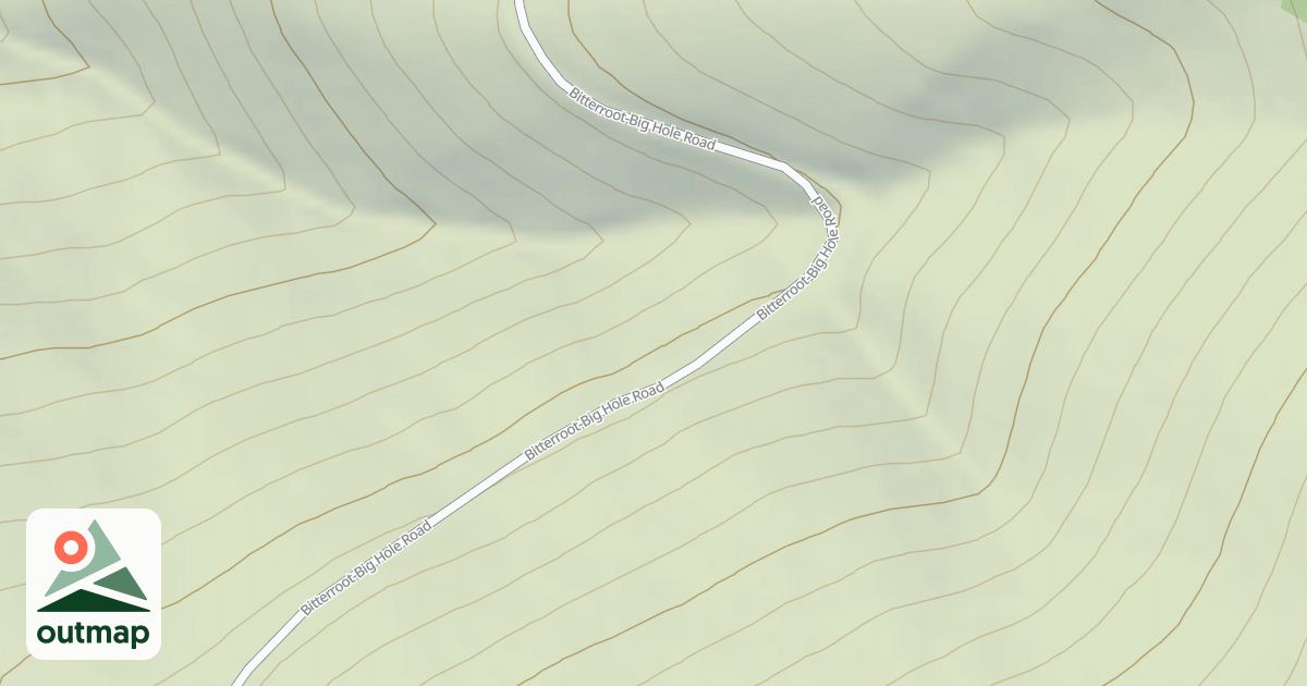 Map of (FDR) BITTERROOT BIG HOLE