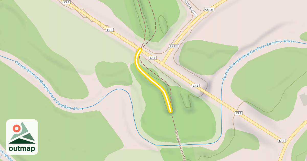 Map of Douglas State Trail
