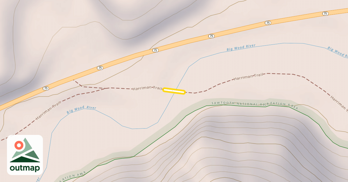 Map of Harriman Trail