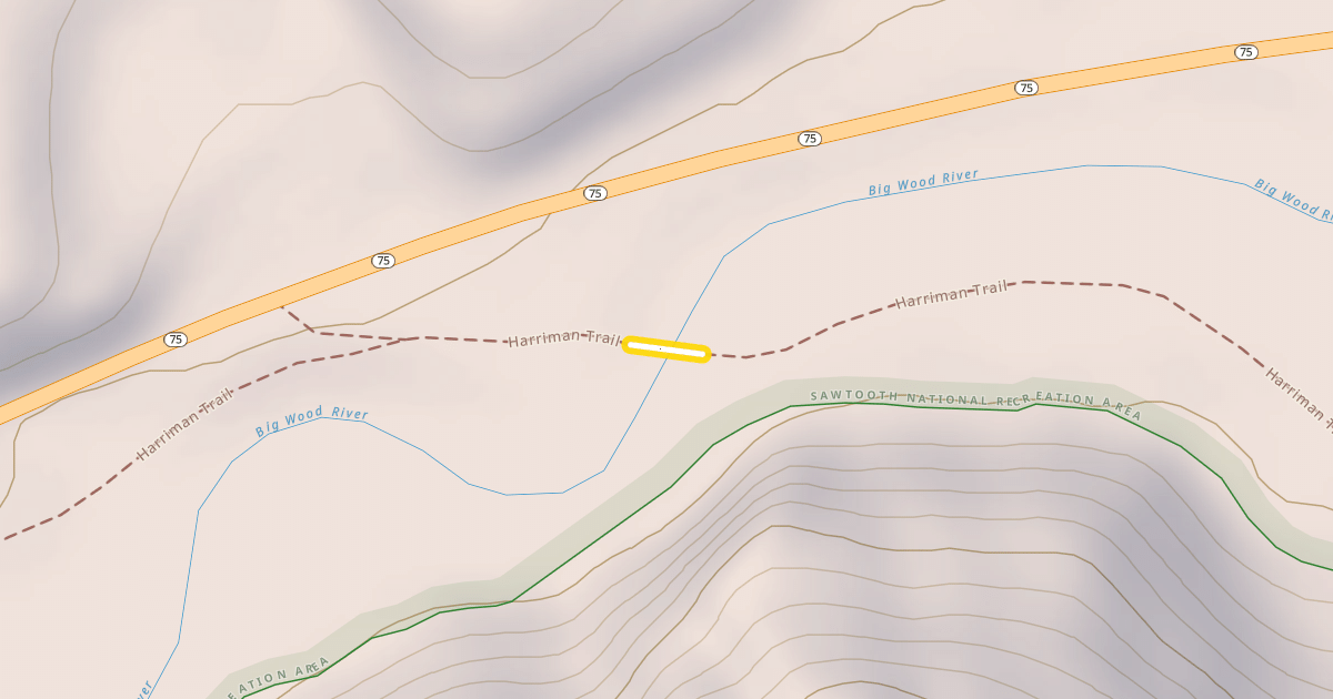 Map preview of Harriman Trail