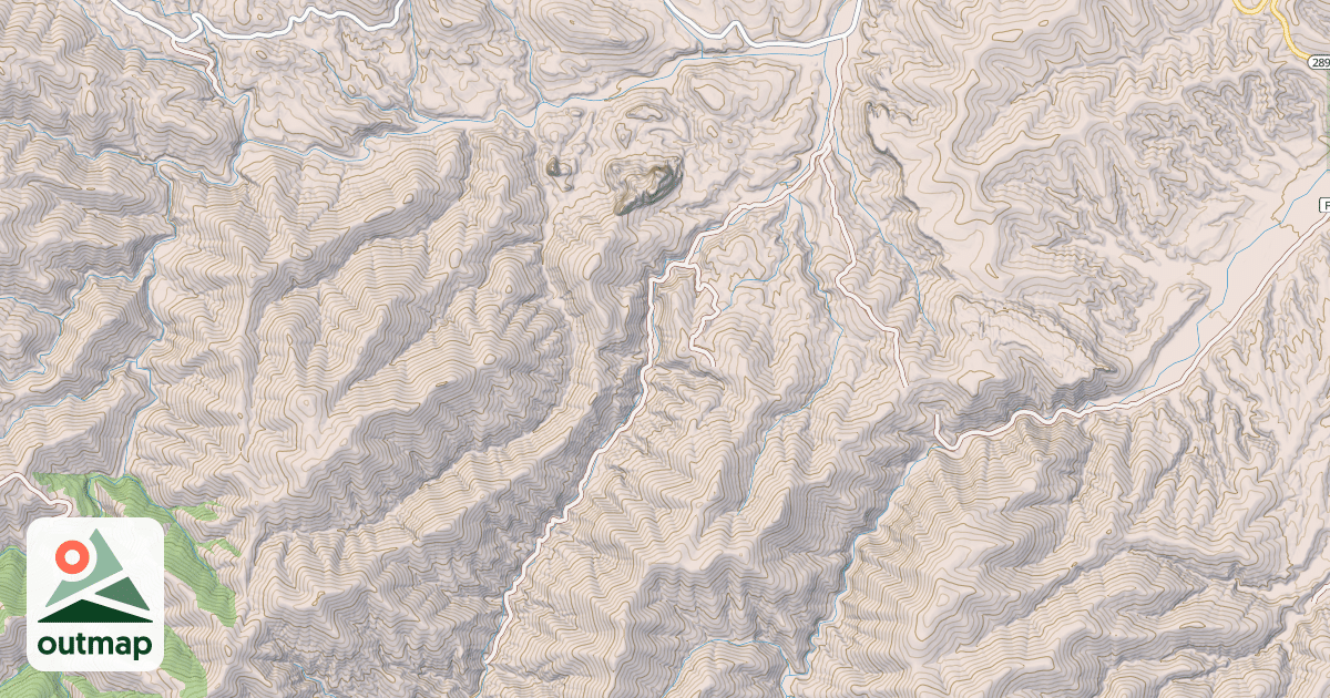Map of PENA BLANCA CANYON