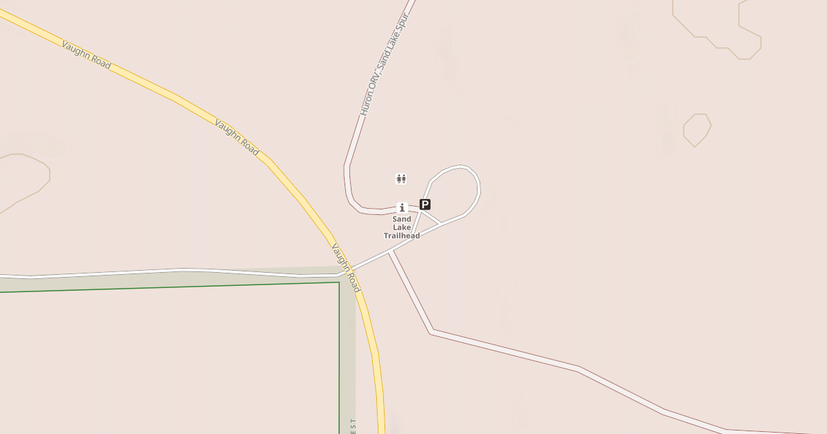 Map preview of SAND LK ORV SNOW TRAILHEAD