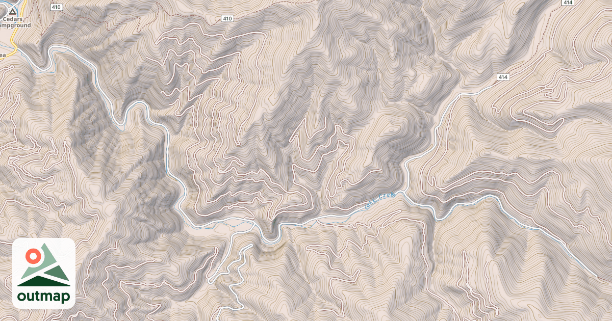 Map of LAKE CREEK