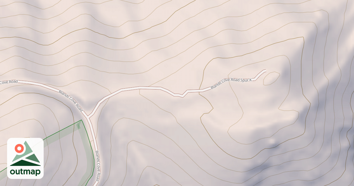 Map of BLANDS COVE SPUR K