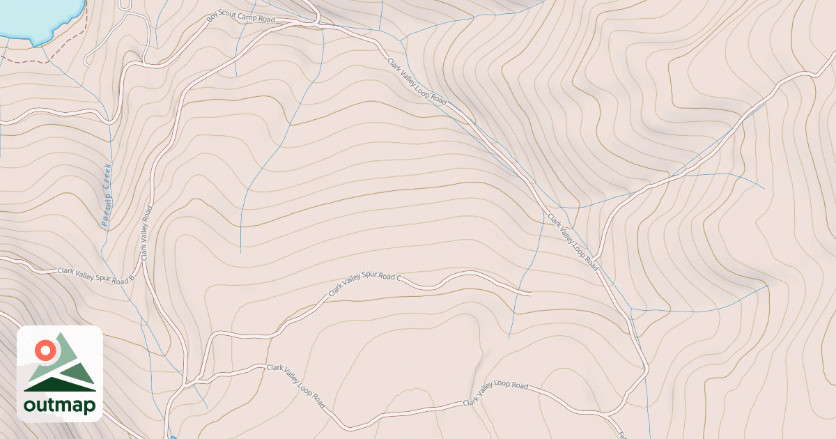 Map of CLARK VALLEY LOOP