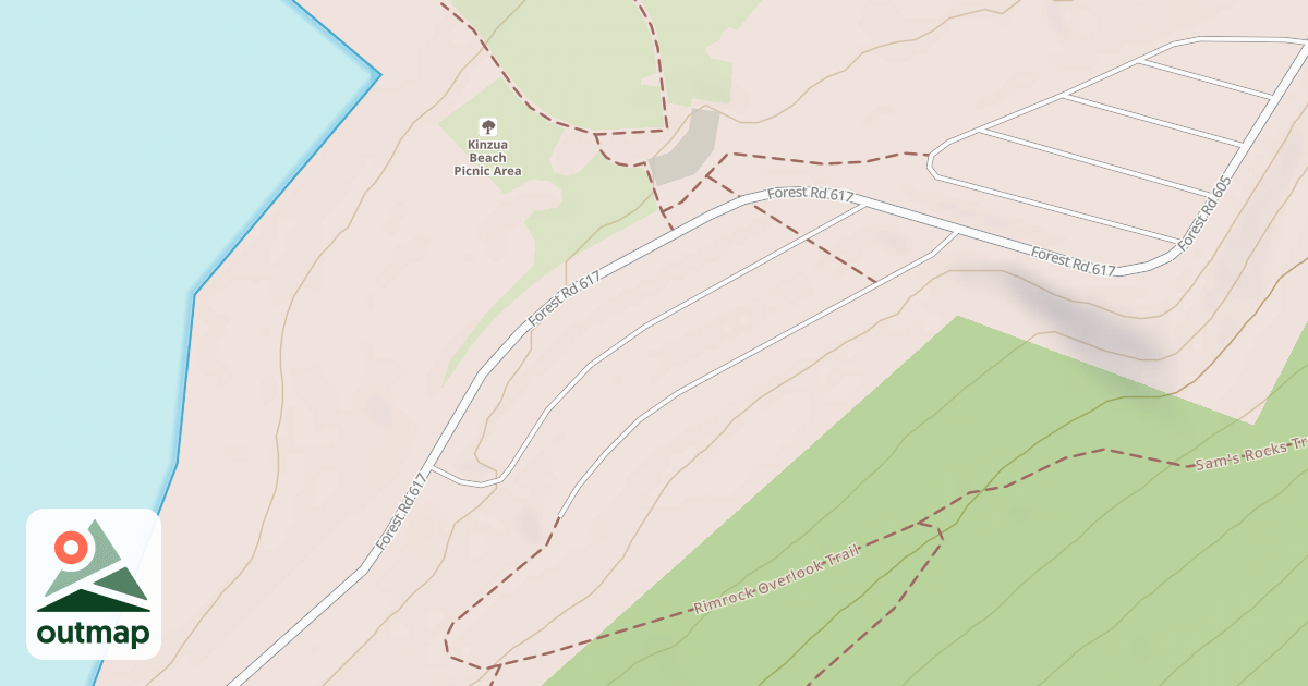 Map of KINZUA BEACH - H