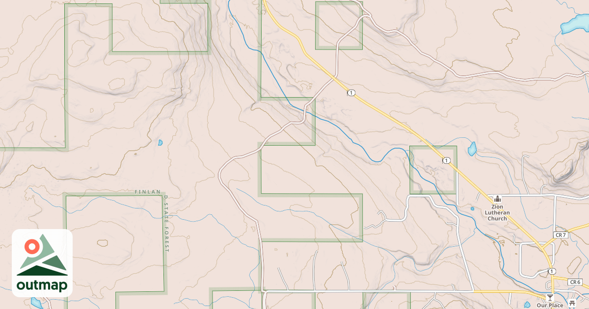 Map of C.J. Ramstad/North Shore State Trail