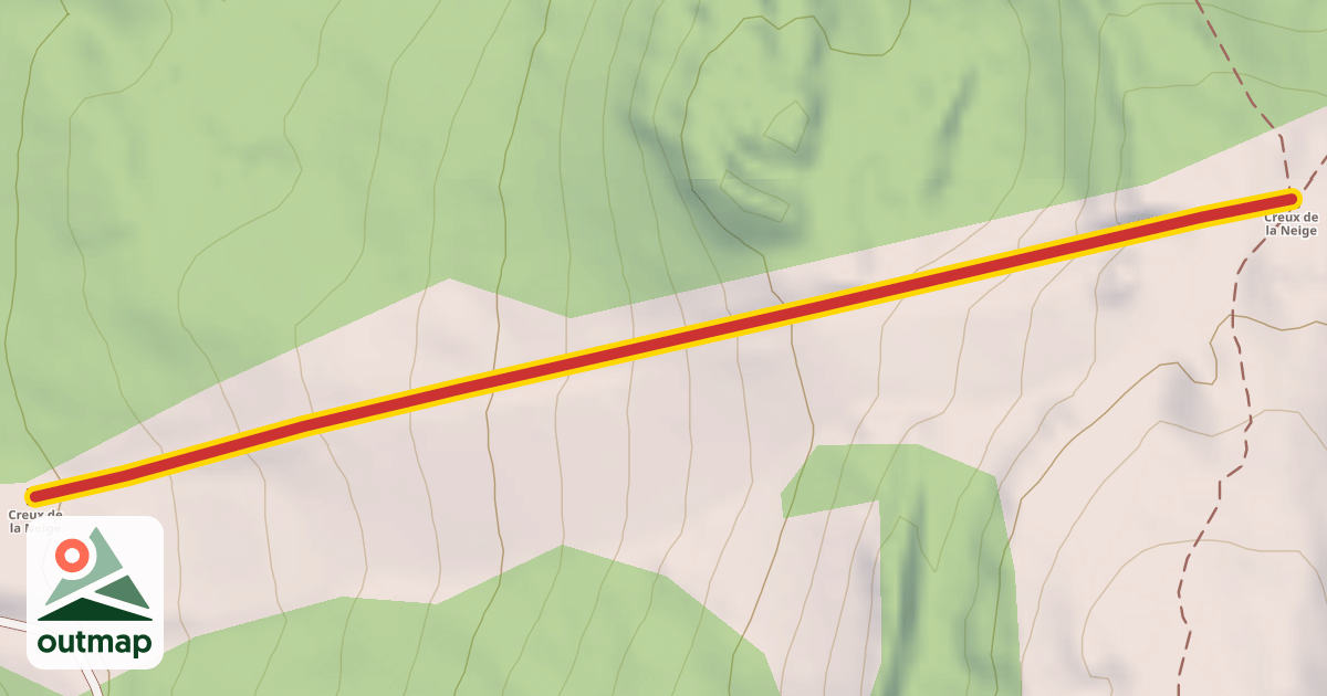 Map of Creux de la Neige