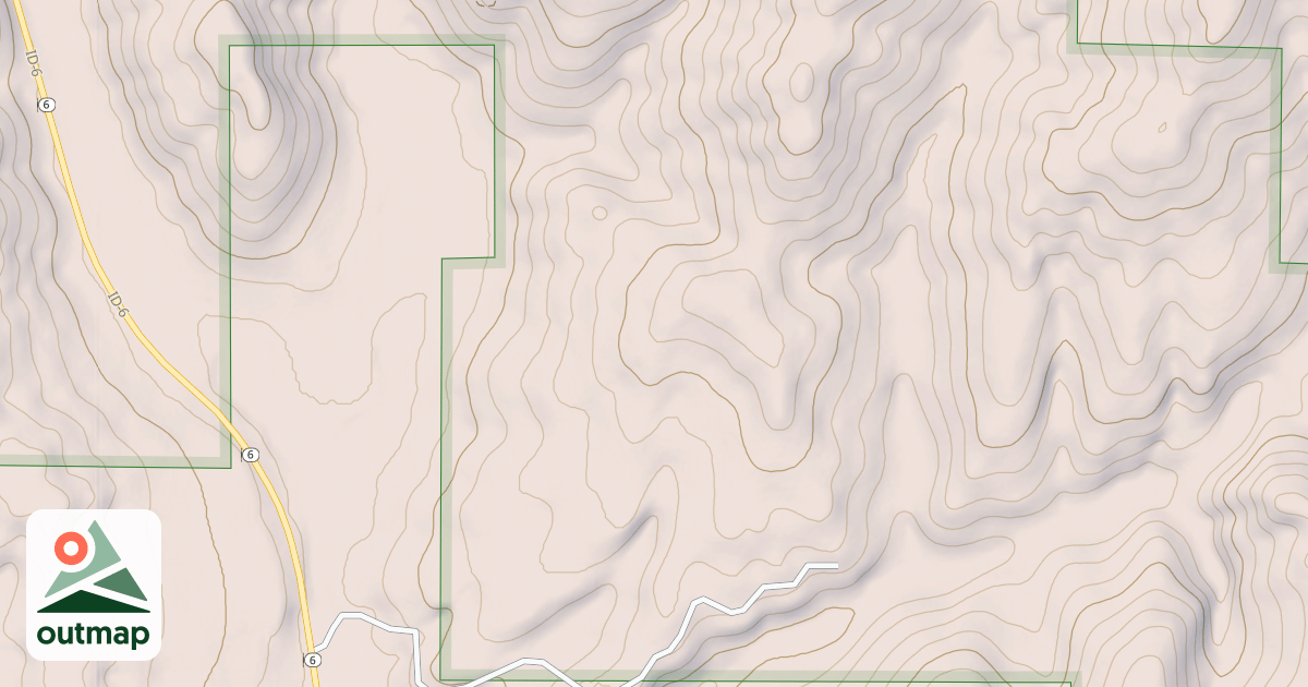 Map of LOWER EAST FORK MEADOW