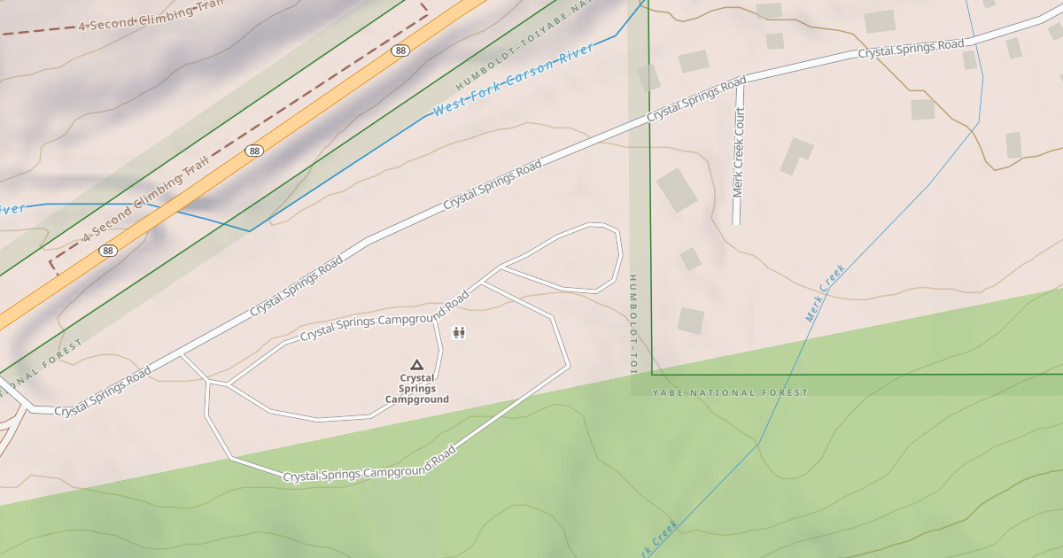 Map preview of CRYSTAL SPRINGS CG LOOP