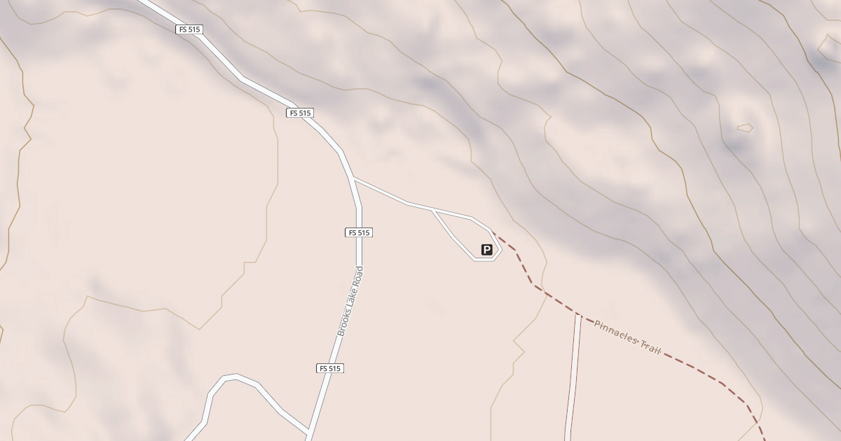 Map preview of PINNACLES TRAILHEAD