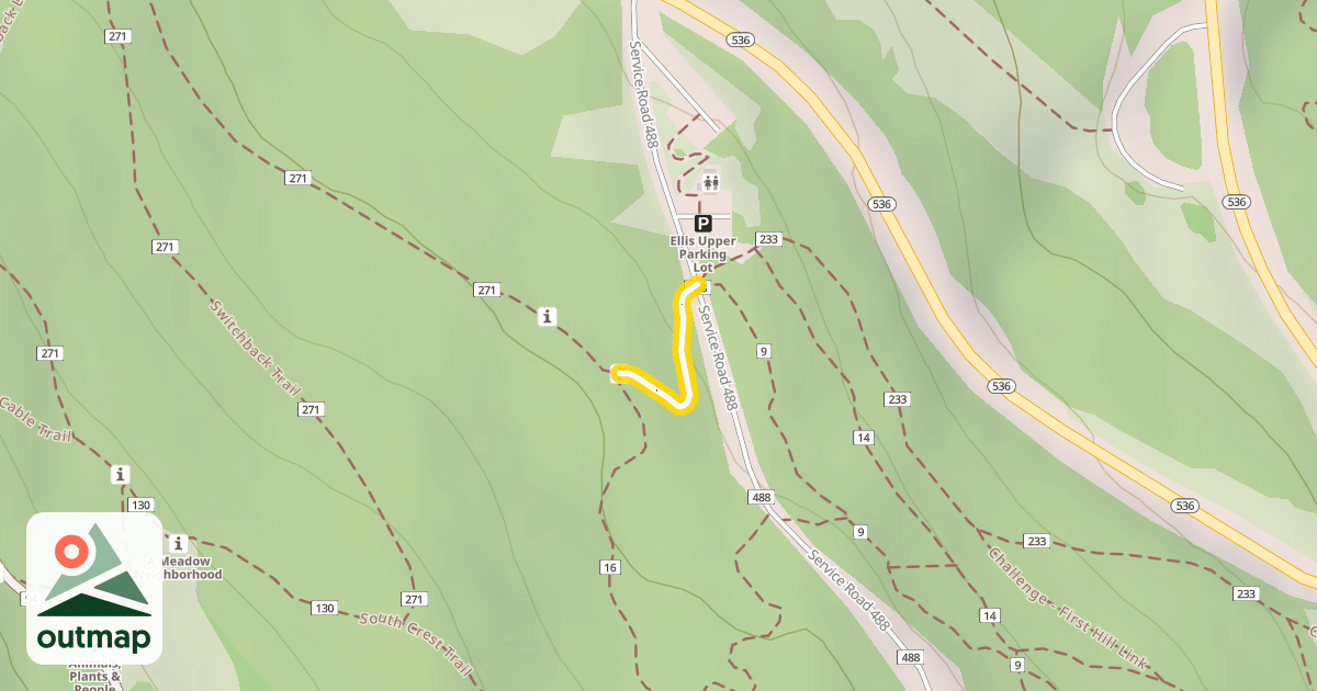 Map of Switchback Trail